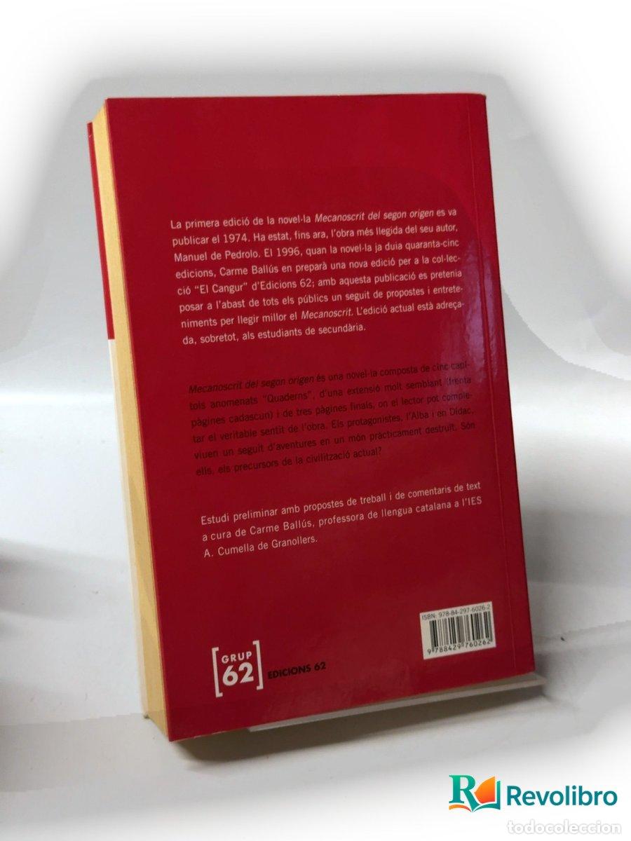 Libros de segunda mano: Mecanoscrit del segon origen - Manuel de Pedrolo - Foto 2
