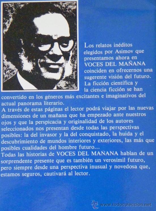 libro voces del mañana - isaac asimov - antolog - Compra venta en  todocoleccion