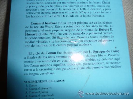 Libros de segunda mano: CONAN EL INVICTO. ROBERT JORDAN. MARTÍNEZ ROCA - Foto 2 - 29593683
