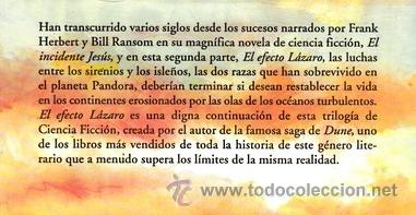 Libros de segunda mano: EL EFECTO LAZARO HERBERT, FRANK - Foto 2