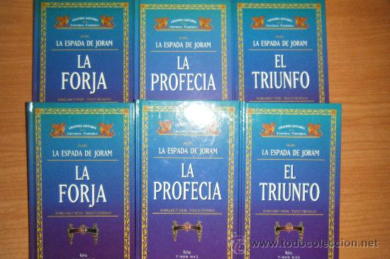 Libros de segunda mano: Trilog&iacute;a la espada de joram, 6 libros, forja 1 y 2 profecia 1 y 2 el triunfo 1 y 2 timun mas folio