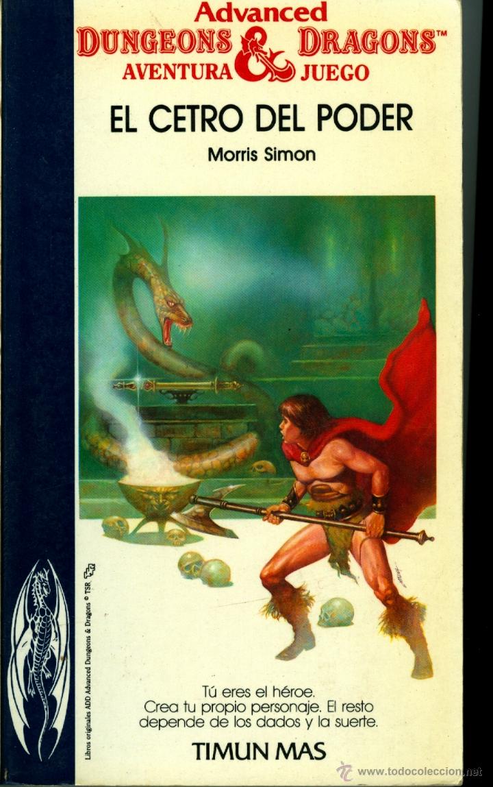 Libros de segunda mano: ADVANCED DUNGEONS & DRAGONS: EL CETRO DE PODER - MORRIS SIMON (LIBROJUEGO) - Foto 1