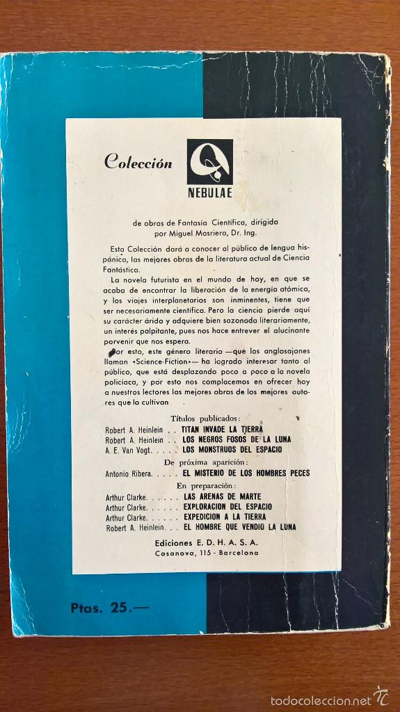 Libros de segunda mano: LOS MONSTRUOS DEL ESPACIO, A. E. VAN VOGT - Foto 2