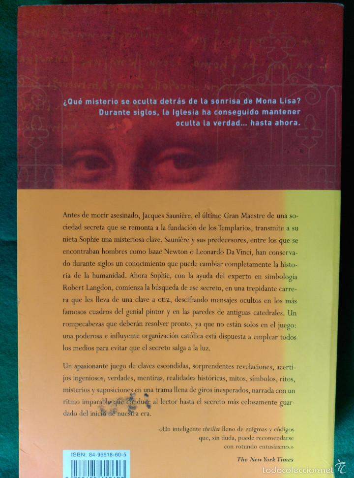 Libros de segunda mano: EL CODIGO DA VINCI - DAN BROWN - Foto 2