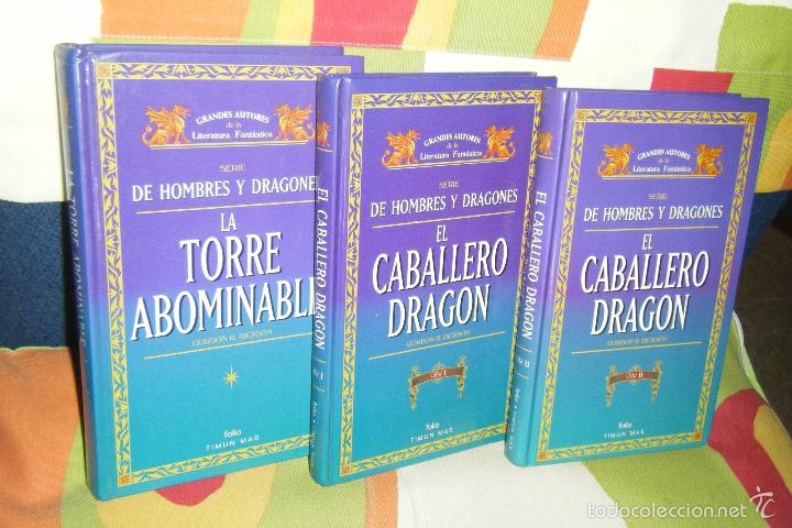 Libros de segunda mano: De Hombres y Dragones completa, la torre abominable, el caballero dragon.