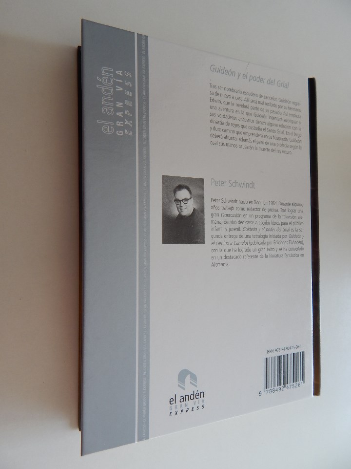 Libros de segunda mano: Guide&oacute;n y el poder del Grial - Peter Schwindl - Foto 2