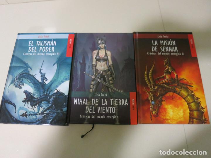 Libros de segunda mano: FANTASIA TRILOGIA CRONICAS DEL MUNDO EMERGIDO LICIA TROISI NIHAL SENNAR TALISMAN