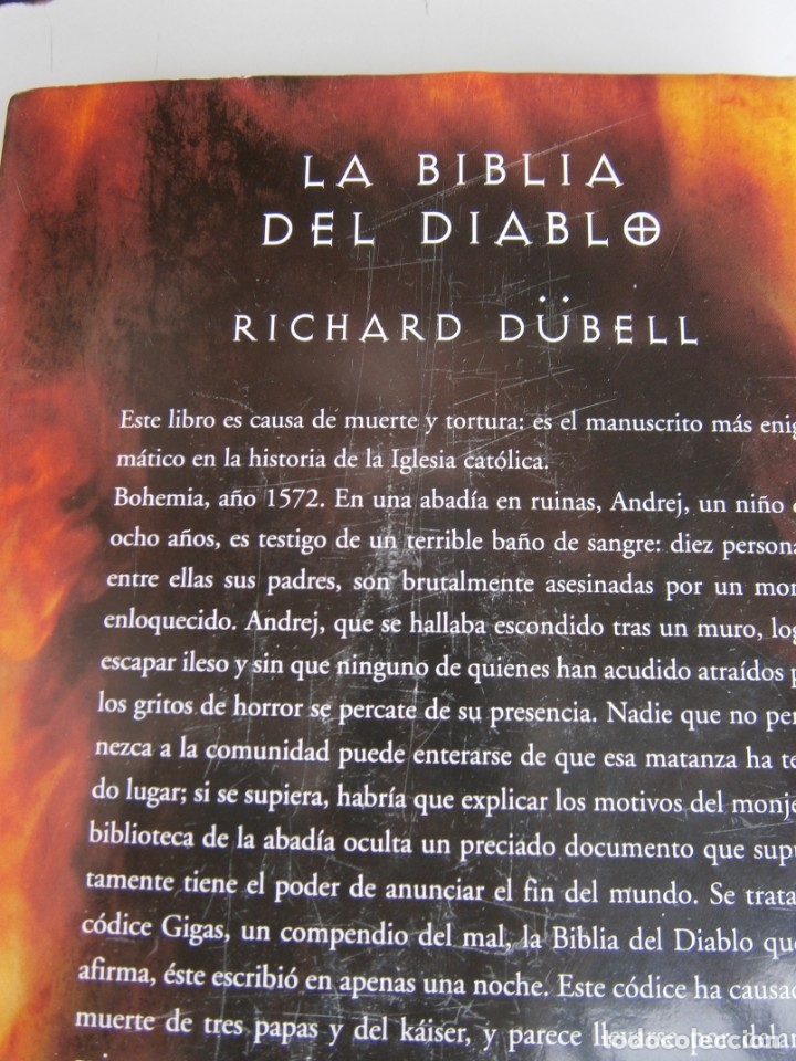 Libros de segunda mano: LA BIBLIA DEL DIABLO RICHARD DUBELL 1 edicion 2008 TAPAS DURAS CON SOBRECUBIERTAS 666 Paginas - Foto 4 - 172375089
