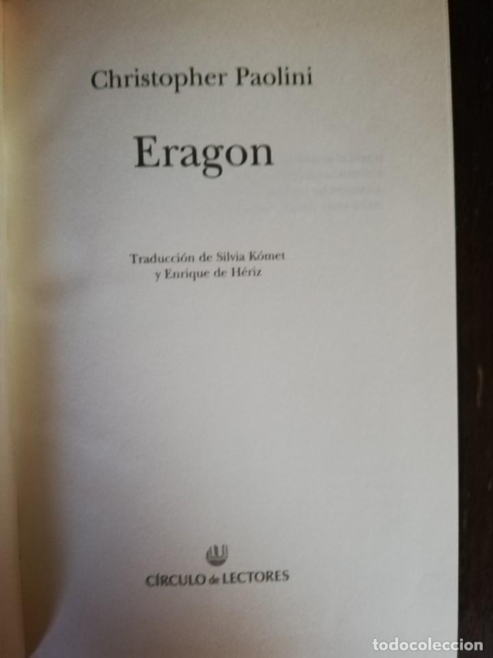 Libros de segunda mano: ERAGON (CHRISTOPHER PAOLINI) - C&Iacute;RCULO DE LECTORES - Foto 2