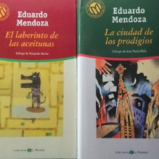 Libros de segunda mano: LA CIUDAD DE LOS PRODIGIOS - EL LABERINTO DE LAS ACEITUNAS - EDUARDO MENDOZA – 2 LIBROS. Lote 215380933