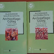 Libros de segunda mano: ALEXSANDR SOLZHENITSYN – ARCHIPIÉLAGO GULAG (1918 – 1956) – 2 VOLÚMENES COLECCIÓN LAS MEJORES NOVELA. Lote 216891583
