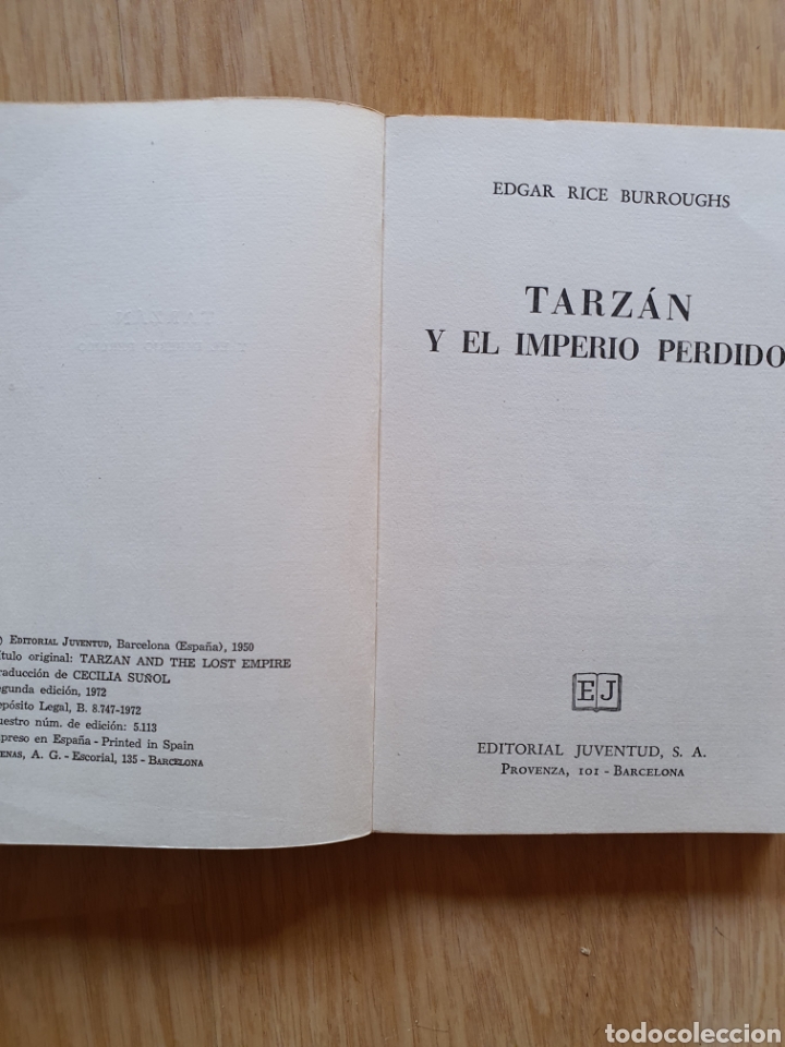 Libros de segunda mano: Tarzan y el imperio perdido - Foto 3