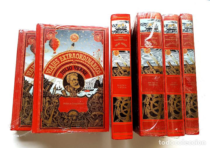 Libros de segunda mano: JULIO VERNE-Viajes extraordiarios Lote de 6 Libros