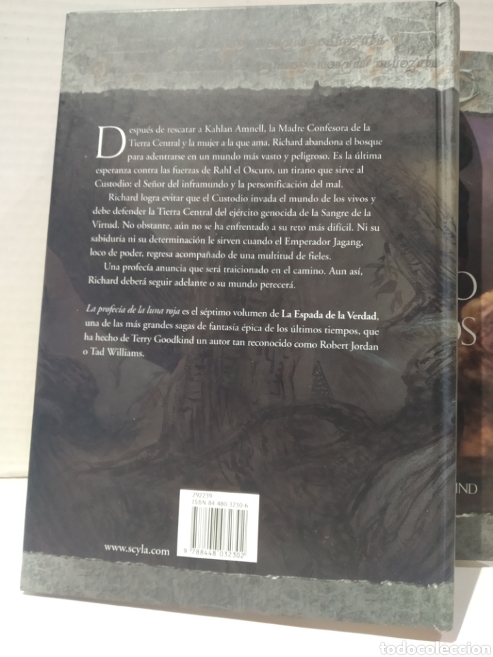 Libros de segunda mano: LA PROFECIA DE LA LUNA ROJA: LA ESPADA DE LA VERDAD (VOL. 7) TERRY GOODKIND. Timun mas - Foto 2 - 239734820