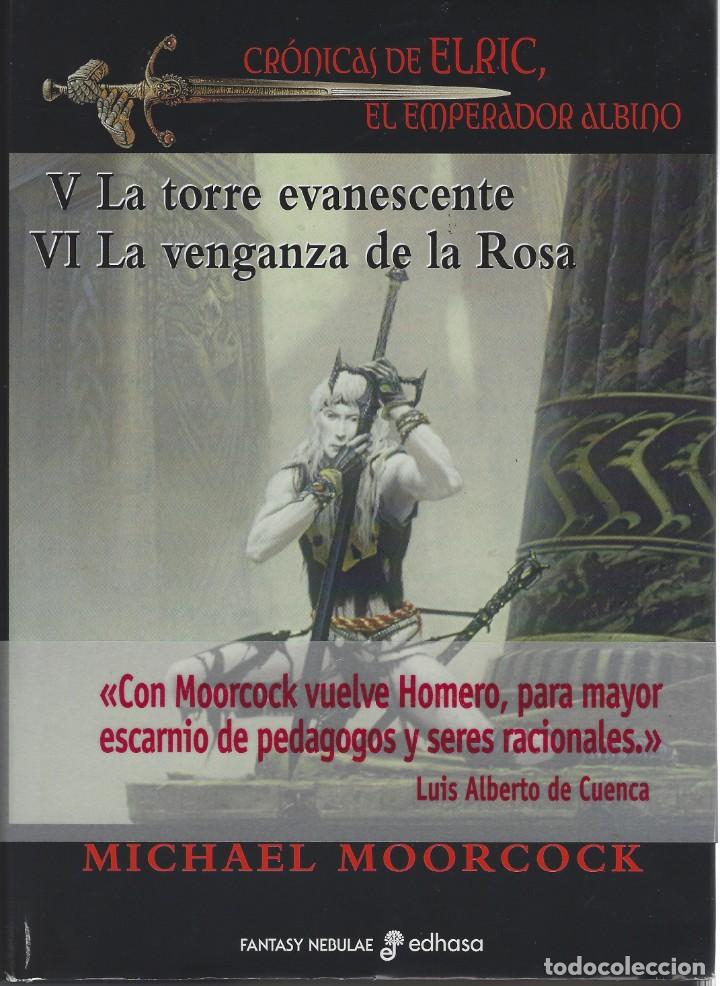 Libros de segunda mano: MICHAEL MOORCOCK. ELRIC. TOMO DOBLE. EDHASA. FANTASY NEBULAE. TAPA DURA. EDIC.LUJO CON SOBRECUBIERTA