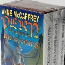 Libros de segunda mano: ANNE MCCAFFREY. PERN PLANETA DE DRAGONES. 3 TOMOS. ACERVO. TAPA DURA. NUEVO PRECINTADO. Lote 355101468