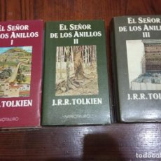 Libros de segunda mano: TRILOGIA EL SEÑOR DE LOS ANILLOS .-J. R. R. TOLKIEN.MINOTAURO - 1.988.