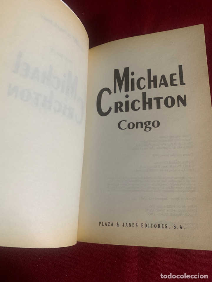 Libros de segunda mano: Congo. Michael Crichton. - Foto 4