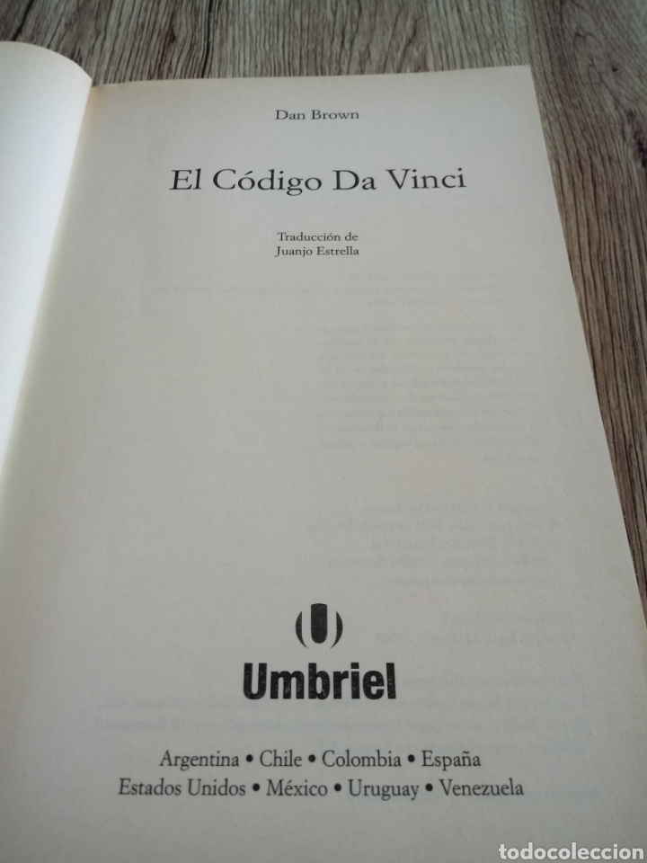Libros de segunda mano: El codigo da Vinci de Dan Brown - Foto 3