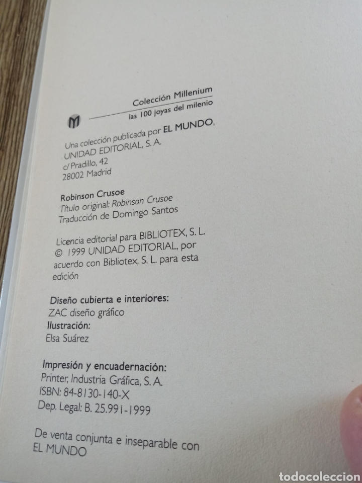 Libros de segunda mano: Robison Crusoe de Daniel Defoe - Foto 2