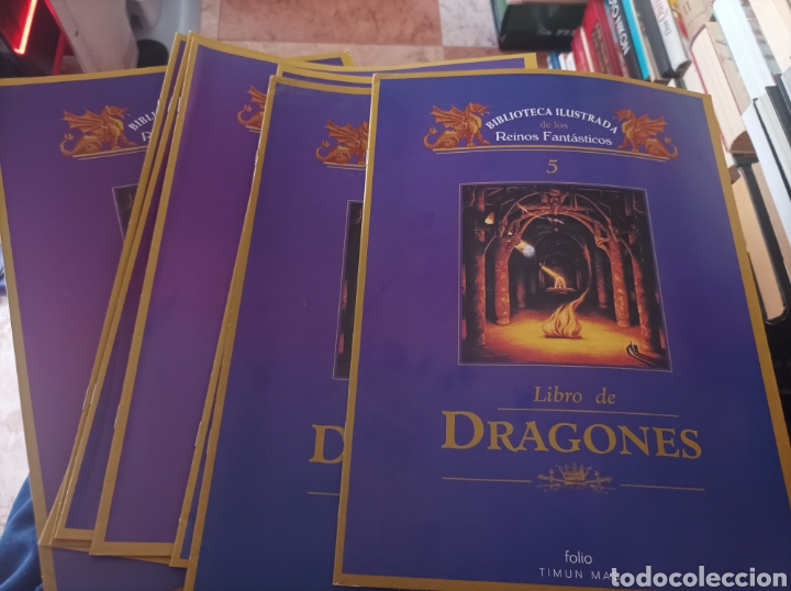 Libros de segunda mano: Biblioteca ilustrada de los reinos fant&aacute;sticos- Libro de dragones-8 Fasciculos