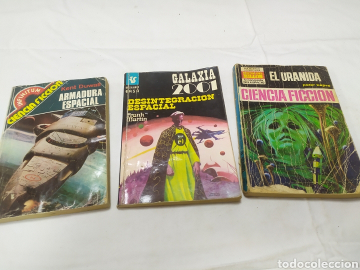 Libros de segunda mano: Lote de bolsilibros ciencia ficci&oacute;n. Armadura espacial, galaxia 2001 y el uranida. D&eacute;cada de los 70