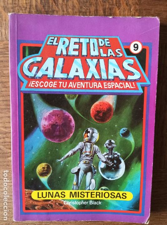 Libros de segunda mano: EL RETO DE LAS GALAXIAS 9. LUNAS MISTERIOSAS. LIBRO JUEGO ESCOGE TU AVENTURA ESPACIAL.