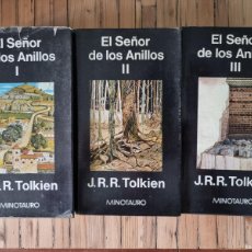 Libros de segunda mano: EL SEÑOR DE LOS ANILLOS. TOLKIEN. ESDLA. TRILOGIA MINOTAURO. NO PRIMERAS EDICIONES. Lote 402179319