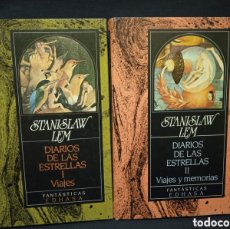Libros de segunda mano: DIARIOS DE LAS ESTRELLAS VIAJES /VIAJES Y MEMORIAS (2VOLS) - STANISLAW LEM - FANTÁSTICAS EDHASA 1988. Lote 402465819