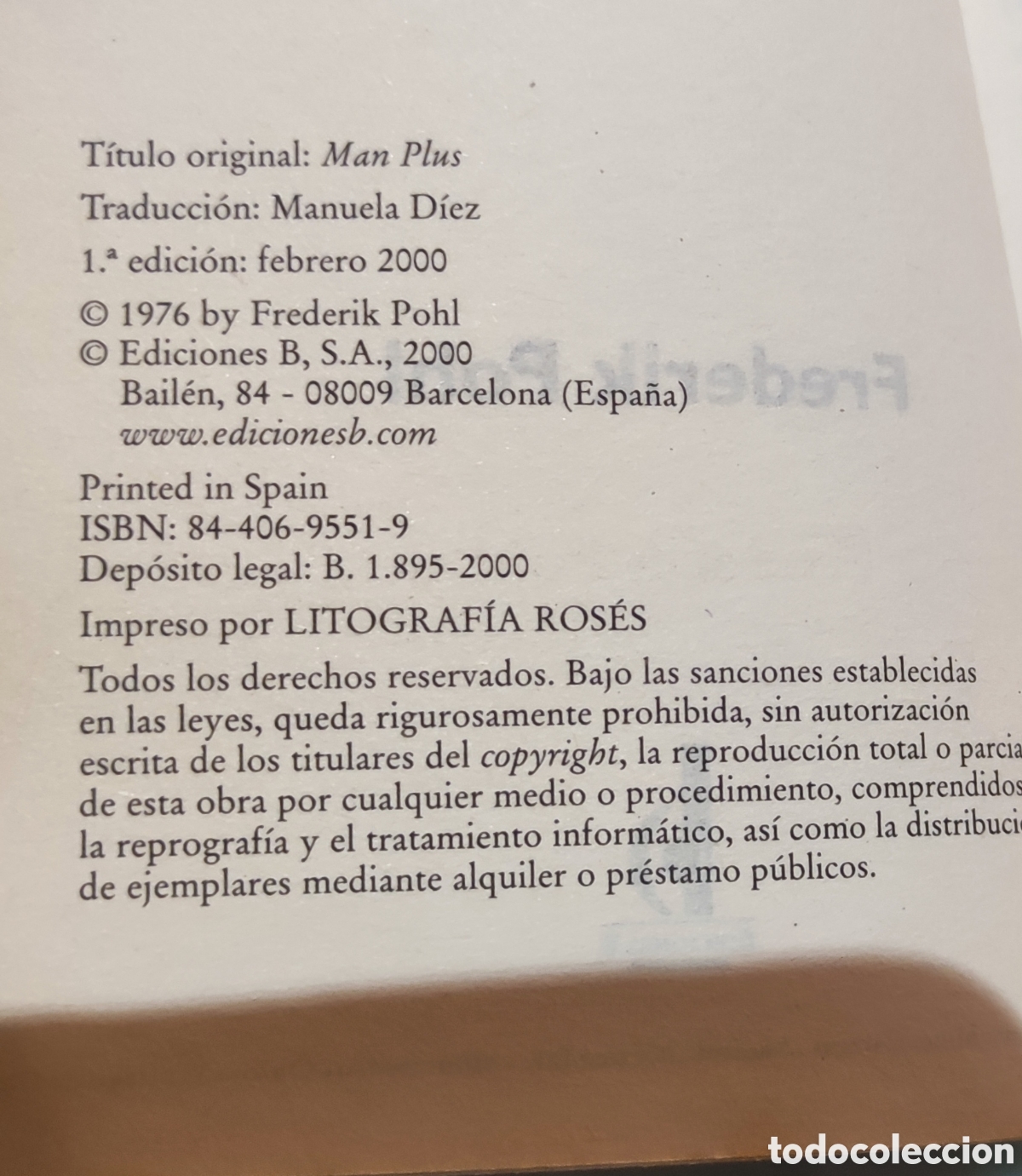 Libros de segunda mano: Homo plus de Frederik Pohl - Foto 5