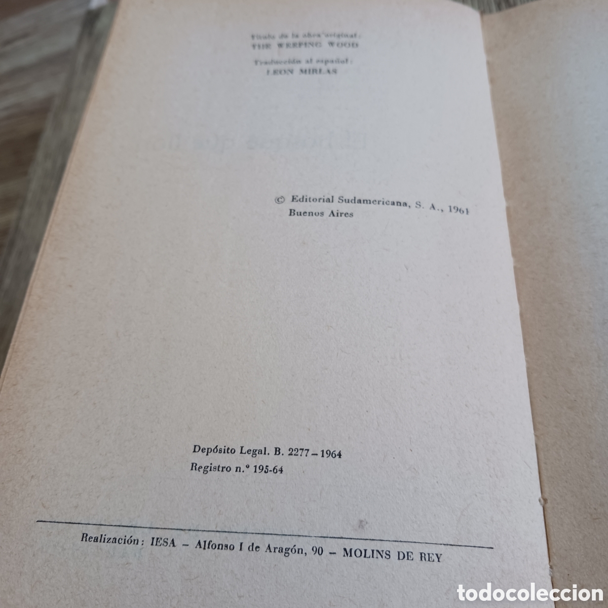 Libros de segunda mano: El bosque que llora de Vicky Baum - Foto 4