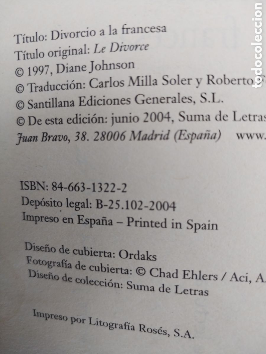 Libros de segunda mano: DIVORCIO A LA FRANCESA a&ntilde;o 2004 - Foto 2
