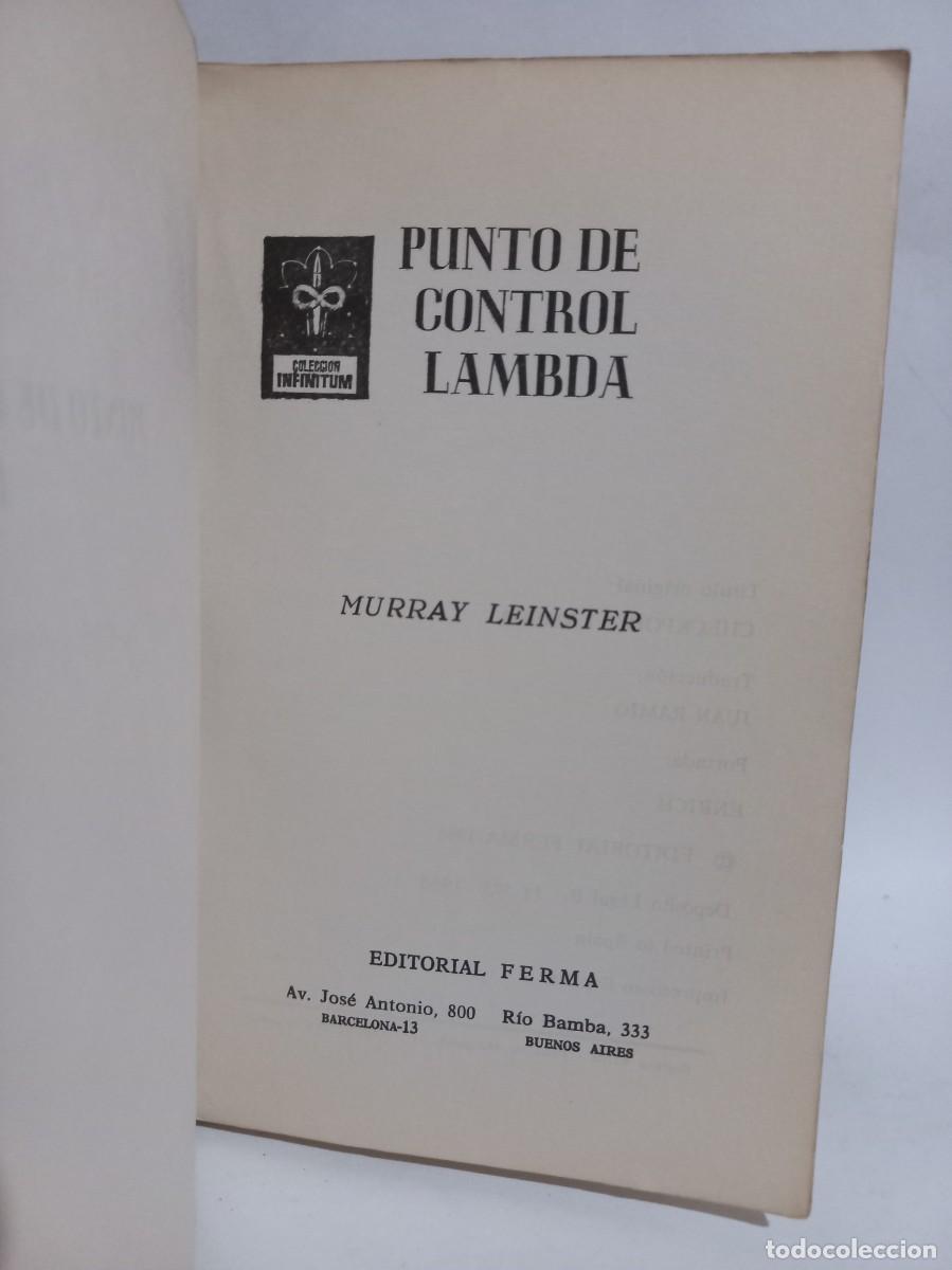 Libros de segunda mano: Murray Leinster - Punto de Control Lambda - 1968 - Foto 2