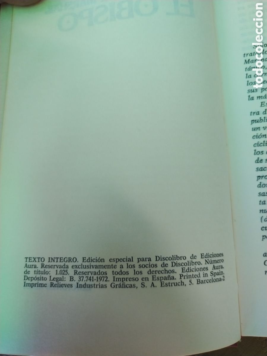 Libros de segunda mano: EL OBISPO - Foto 3