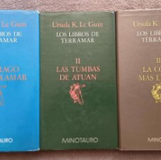 Libros de segunda mano: LOTE: LIBROS DE TERRAMAR (VOL. I, II Y III)- URSULA K. LE GUIN - MINOTAURO