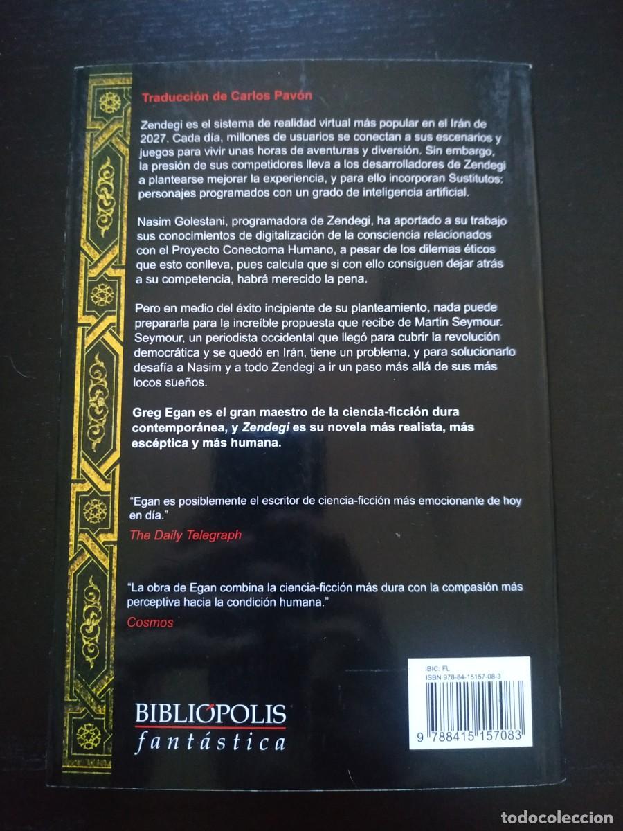 Libros de segunda mano: Zendegi - Greg Egan. Bibli&oacute;polis - Foto 2