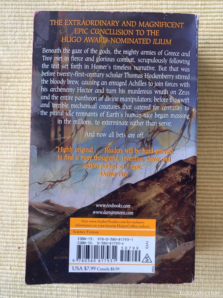 Libros de segunda mano: Libro &ldquo;OLYMPOS&rdquo; de DAN SIMMONS, en ingl&eacute;s - Foto 2