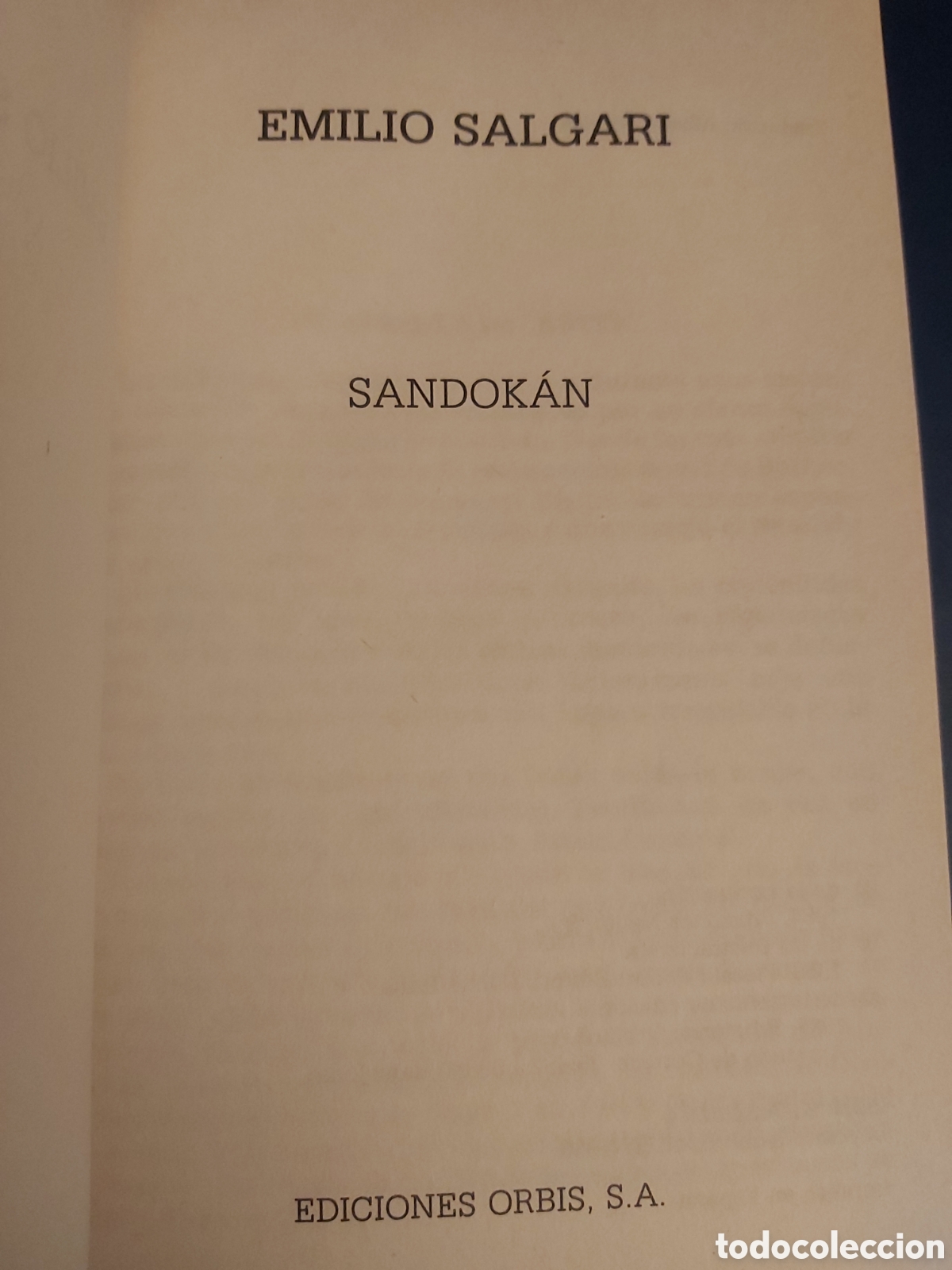 Libros de segunda mano: SANDOKAN $ E. SALGARI $ EDICIONES ORBIS $ 1987 - Foto 3