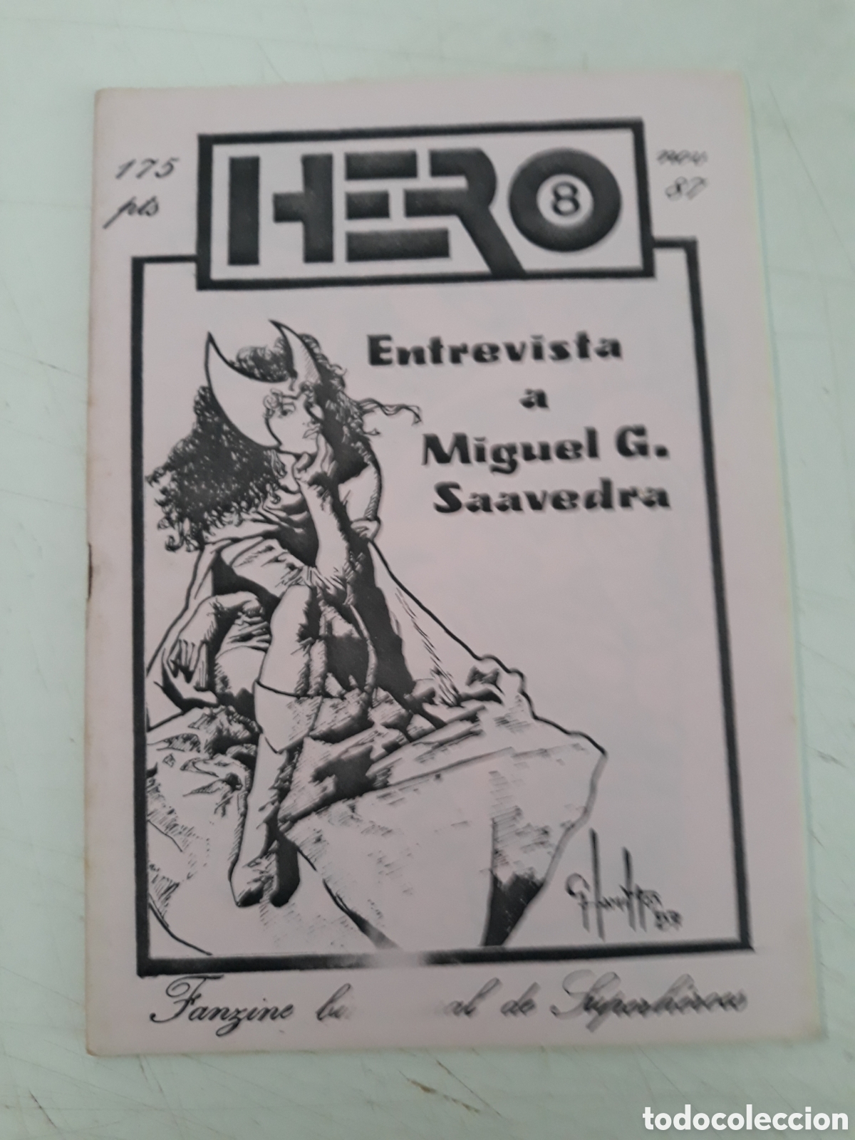 Libros de segunda mano: HERO N&ordm; 8 - FANZINE BIMENSUAL DE SUPER H&Eacute;ROES - Entrevista a MIGUEL G. SAAVEDRA