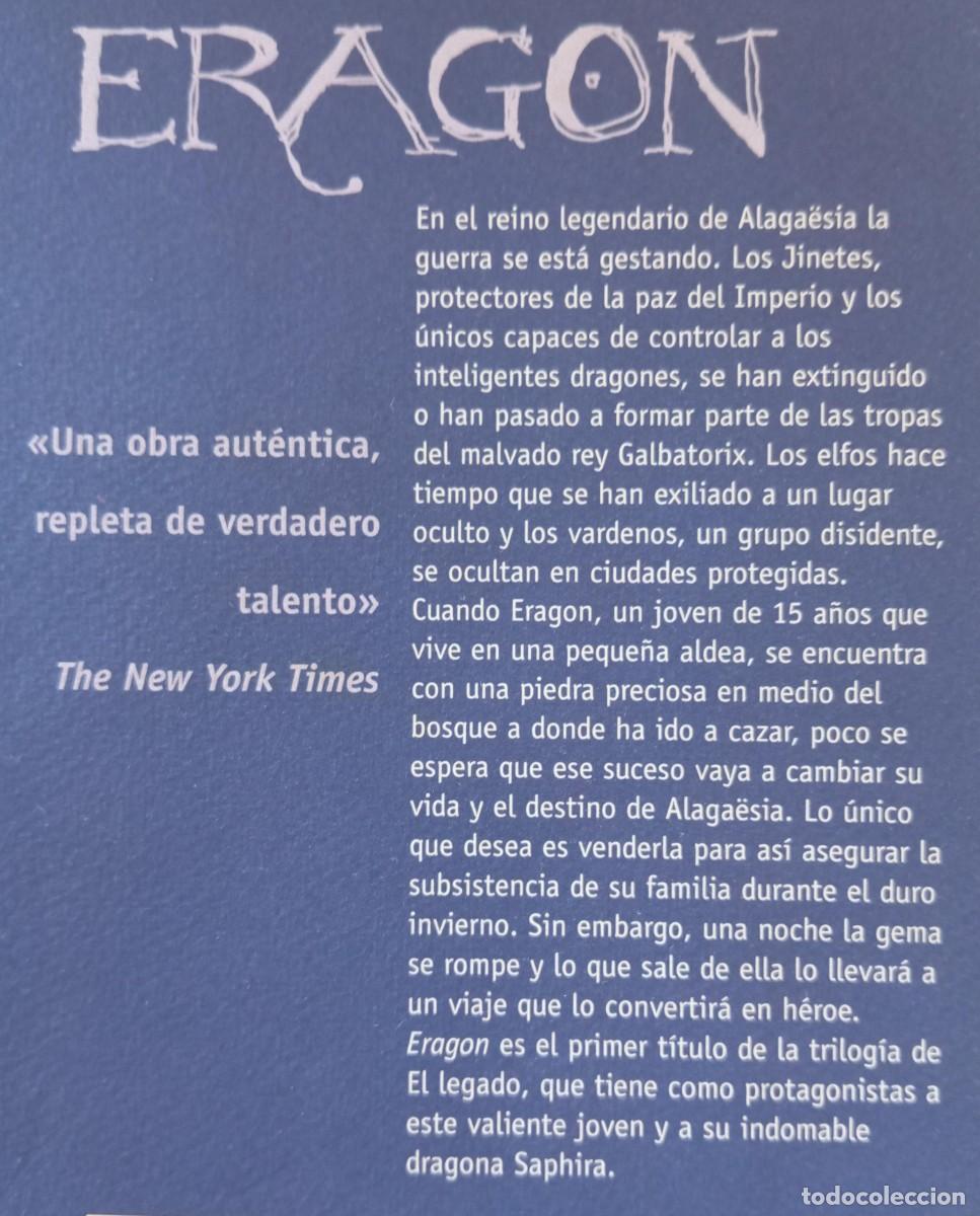 Libros de segunda mano: ERAGON - CHRISTOPHER PAOLINI - Foto 2