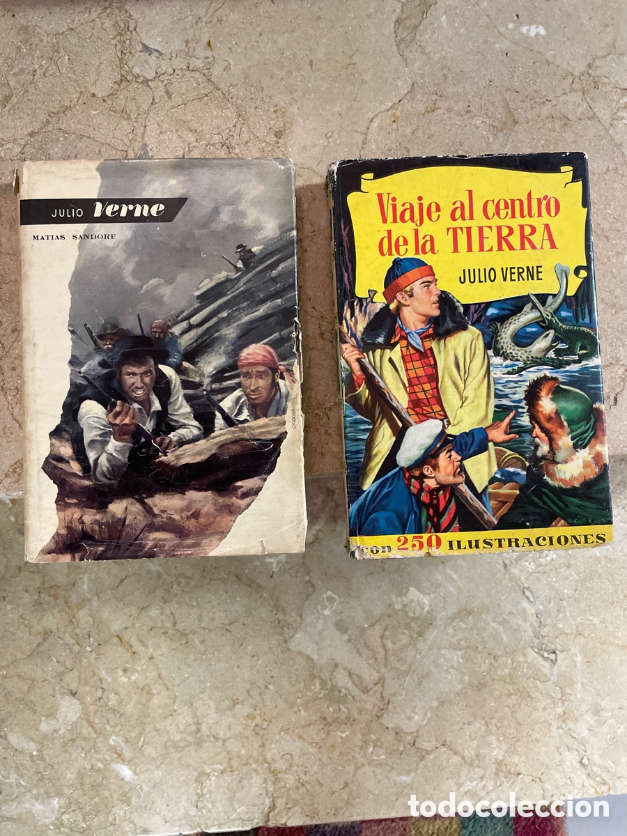 Libros de segunda mano: Lote Julio Verne Mat&iacute;as Sandorf y viaje al centro de la tierra