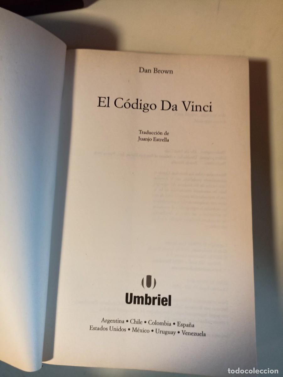 Libros de segunda mano: El Codigo Da Vinci de Dan Brown - Foto 2