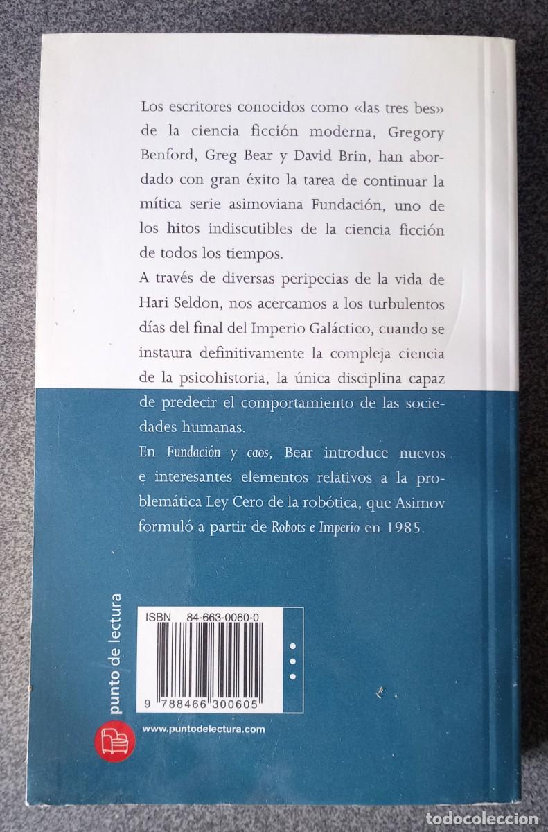Libros de segunda mano: Fundaci&oacute;n Y Caos Greg Bear - Foto 6