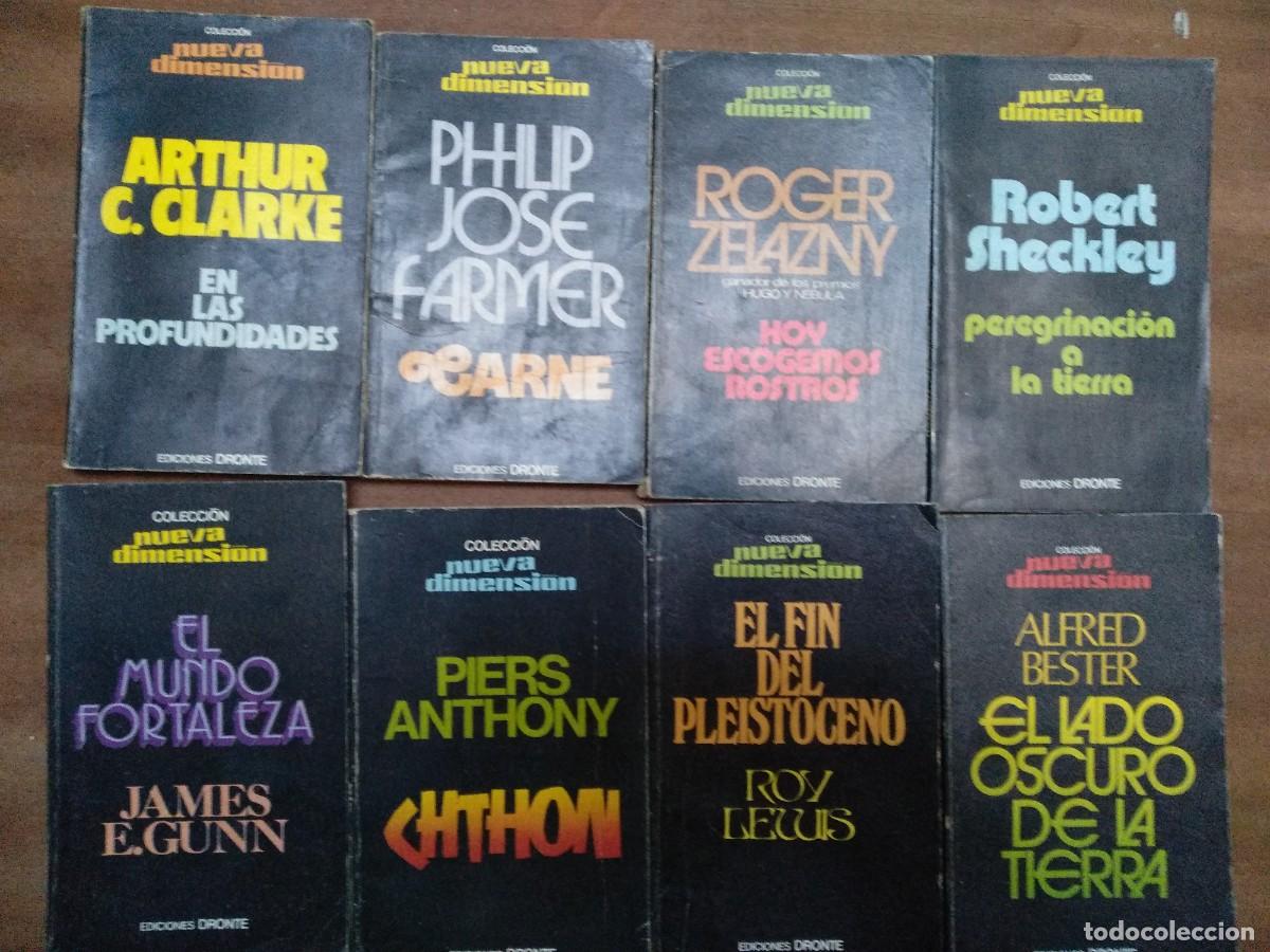 Libros de segunda mano: lote 26 novelas NUEVA DIMENSION ciencia ficcion Dronte, falta la n&ordm; 12 ni