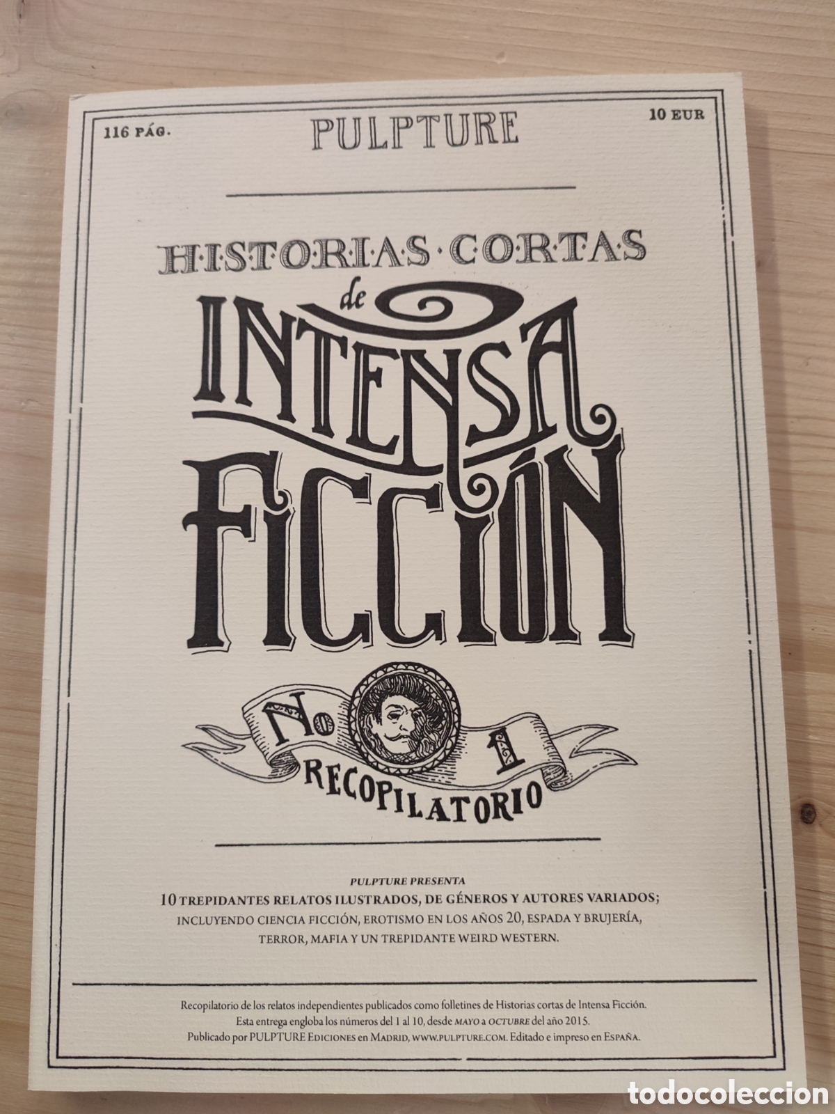 Libros de segunda mano: Historias cortas de intensa ficcion. Recopilatorio. Pulpture