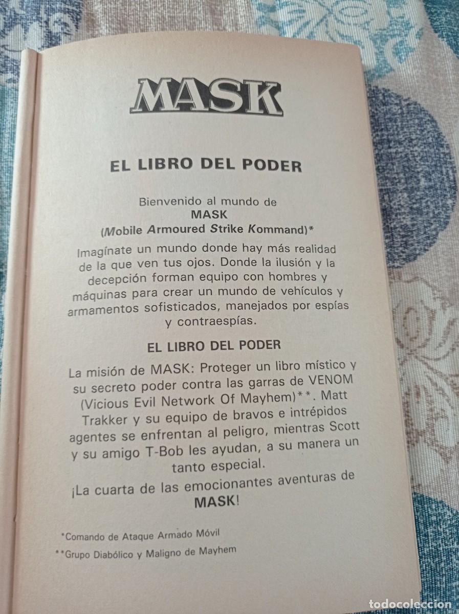 Libros de segunda mano: MASK 4 - El Libro Del Poder - 1989 - Ediciones Toray - Foto 3