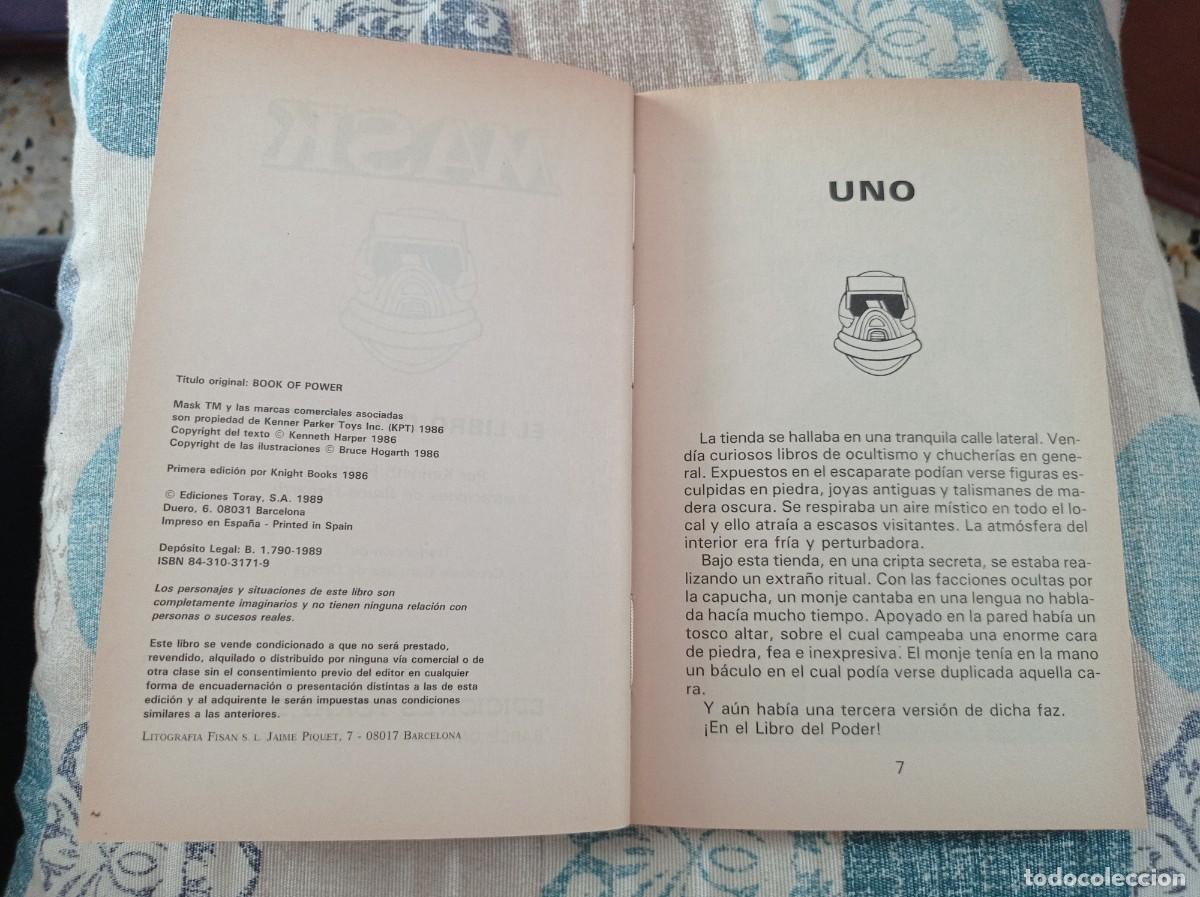 Libros de segunda mano: MASK 4 - El Libro Del Poder - 1989 - Ediciones Toray - Foto 5