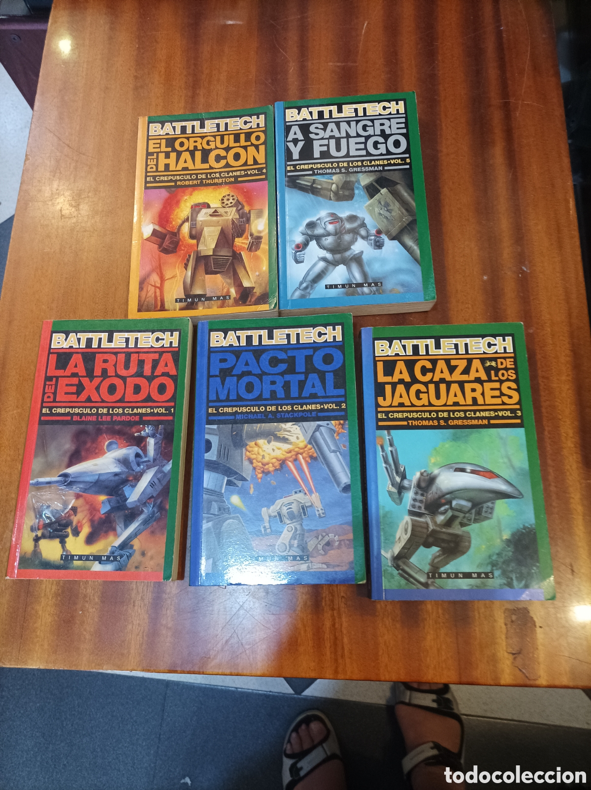 Libros de segunda mano: BATTLETECH.1,2,3,4,5,.TIMUN MAS