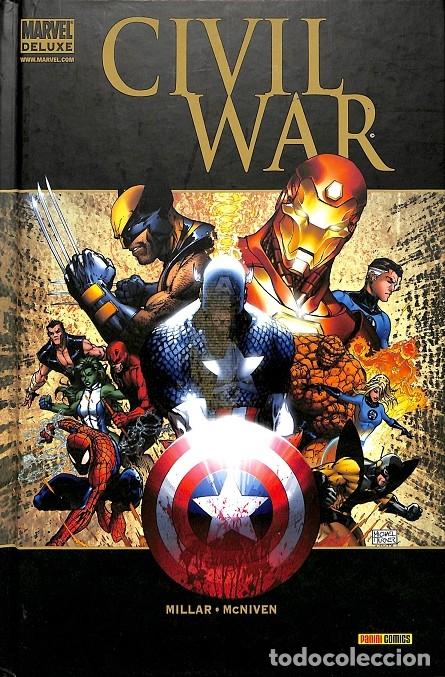 Libri di seconda mano: CIVIL WAR - MILLAR, MARK / MCNIVEN, STEVE - PANINI - 2010 - MARVEL DE LUXE