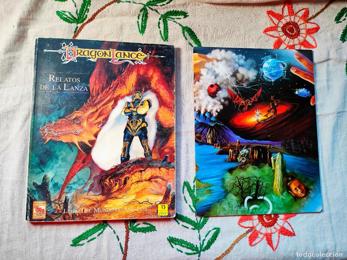 Gebrauchte B&uuml;cher: Dragonlance Relatos de la lanza: Libro del mundo del juego y Pantalla de juego. Ediciones Zinco.